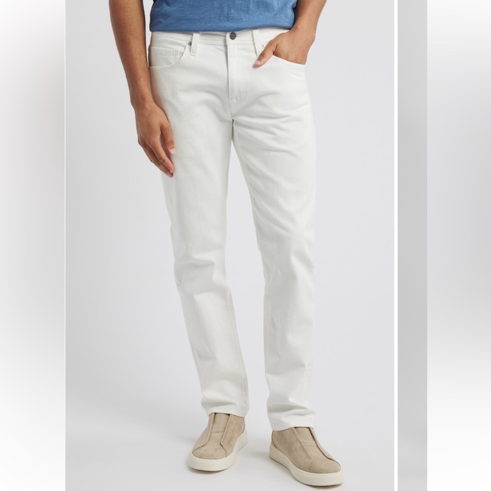 Robert Graham White Straight Men Jeans